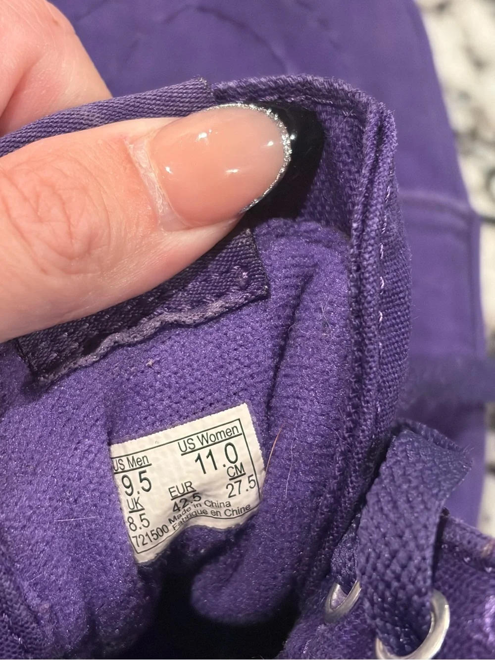 Purple High Top Vans
